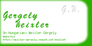 gergely weixler business card